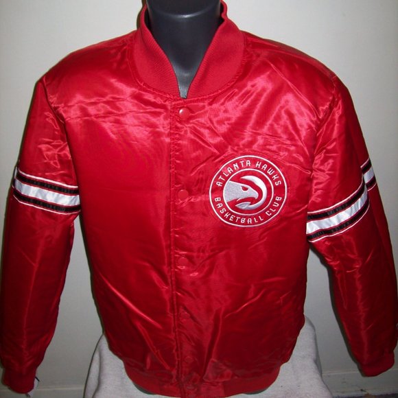 ATLANTA HAWKS Starter REVERSIBLE Jacket RED/BLACK - Picture 11 of 11